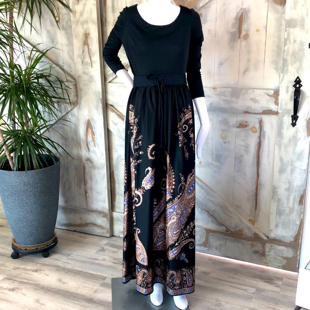 Vintage Miss Elliette California paisley dress